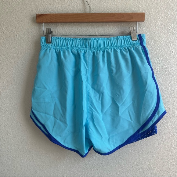 Nike Dri-Fit Blue Running Shorts With Built In Spandex Shorts Women’s Size Small - Picture 7 of 8